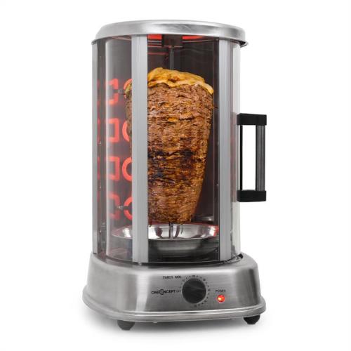 OneConcept Kebap Master Pro, grill pionowy, 1500 W, rożen