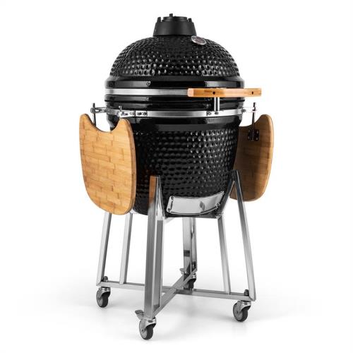 Klarstein Kingsize, grill Kamado, ceramiczny, 21", wedzenie, powolne gotowanie, stal nierdzewna