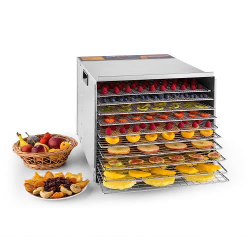 Klarstein Fruit Jerky Steel 10 Automat do suszenia Dehydrator 1000W 10 segmentów