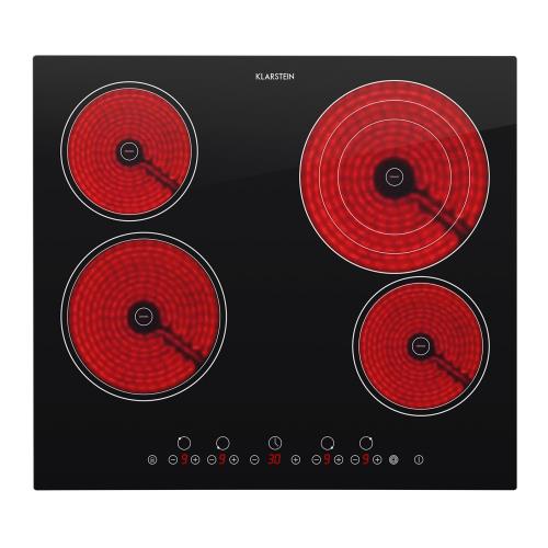 Klarstein Virtuosa, płyta ceramiczna, 6500 W, 59 x 52 cm, 4 pola grzewcze, szkło ceramiczne
