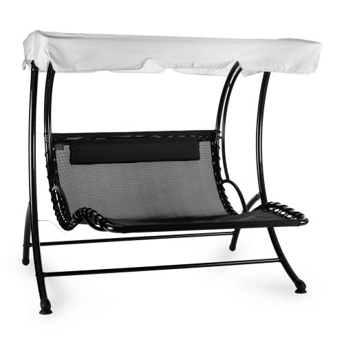 Blumfeldt Aristo, bujany leżak, leżak ogrodowy, huśtawka ogrodowa, w tym poduszka, szary
