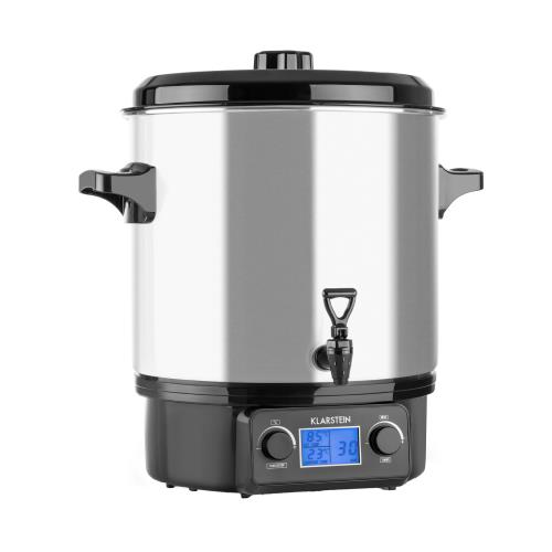 Klarstein Biggie Digital Automat do wekowania Garnek do pasteryzacji 27 l 2000 W stal nierdzewna