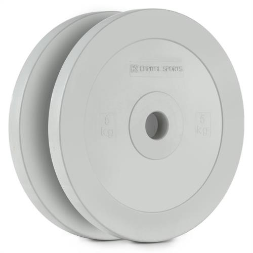 Capital Sports Methoder, obciążenie, talerz gumowany, 2 szt.,5 kg, kolor szary