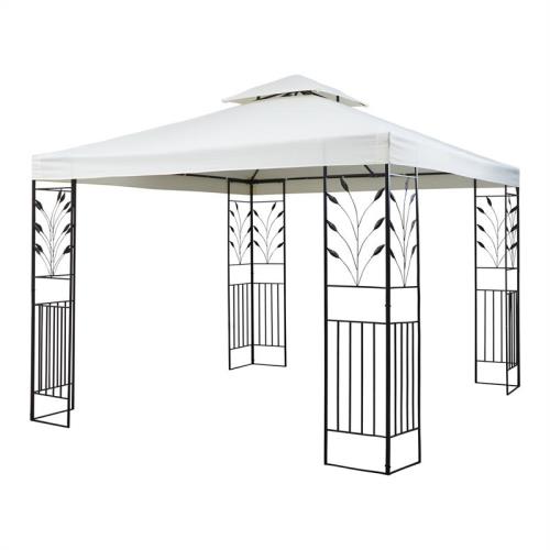 Blumfeldt Odeon Beige, pawilon ogrodowy, 3 x 3 m, stal/poliester, kolor jasnobeżowy