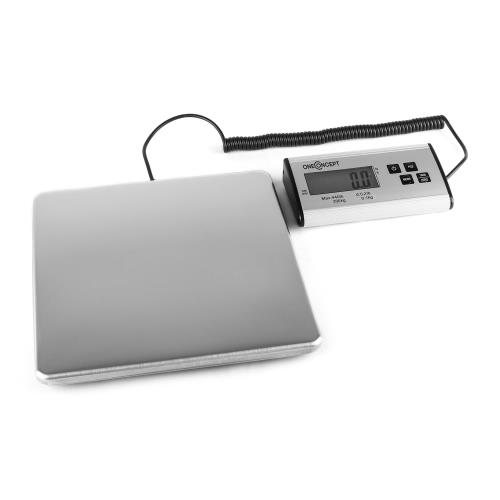 OneConcept Marketeer Cyfrowa waga do paczek 200 kg/100 g 27 x 27 cm