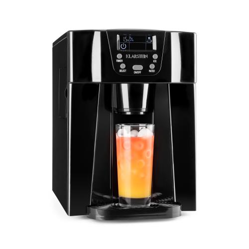 Klarstein Ice Volcano 2G Kostkarka do lodu LED | 12 kg na 24 h | 2 l | 6-10 min czarna