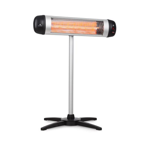 Blumfeldt Rising Sun, promiennik podczerwieni tarasowy, stojący, 2500 W, IP34, regulacja wysokości, pilot zdalnego sterowania