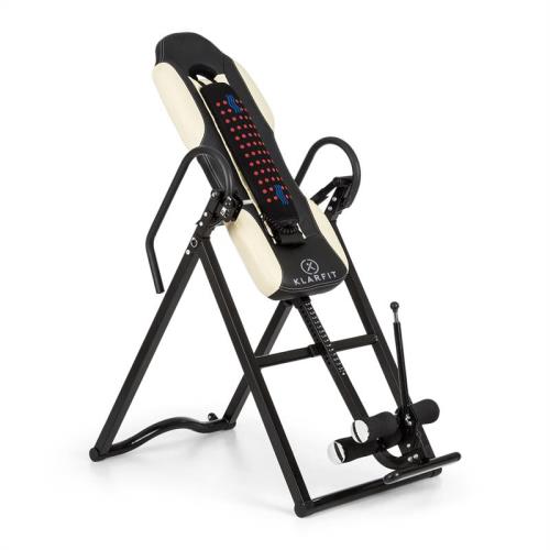 KLARFIT Ease Delux, ławka inwersyjna, trenażer grawitacyjny, beżowy