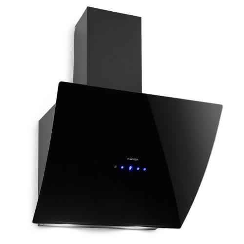 Klarstein Annabelle 60, okap kuchenny przyścienny, wyciąg/pochłaniacz, 60 cm, 650 m³/h, panel dotykowy, szkło, kolor czarny