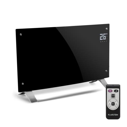 Klarstein Bornholm Curved, grzejnik konwekcyjny, termostat, timer, 2000W, czarny