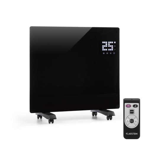 Klarstein Bornholm Single, grzejnik konwekcyjny, termostat, timer, 1000 W, czarny