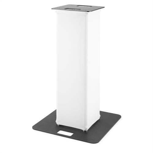 Beamz P30, kratownica do oświetlenia, wysokość: 1 m, podstawa: 60 x 60 cm, płyta kratownicy: 35 x 35 cm, biała