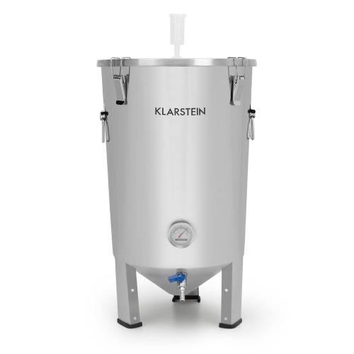 Klarstein Gärkeller, kocioł fermentacyjny, 30 l, rurka fermentacyjna, termometr, stal nierdzewna 304