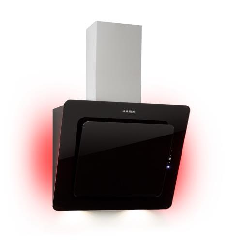 Klarstein Helena 60, okap kuchenny, wyciąg/pochłaniacz, 60 cm, 595 m³/h, wyświetlacz LED, kolor czarny