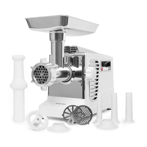 Klarstein Kraftprotz, maszynka do mielenia mięsa, 700 W, silnik miedziany, kolor biały/srebrny