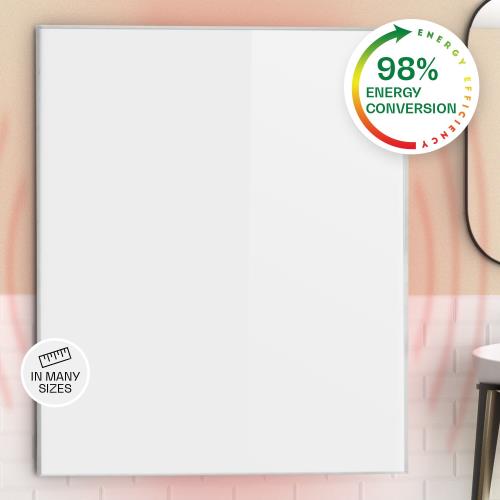 Klarstein Wonderwall Air 120, panel grzewczy na podczerwień, grzejnik, 100 x 120 cm, 1200 W, montaż na ścianie, pilot, biały
