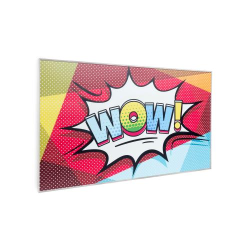 Klarstein Wonderwall Air Art 60, panel grzewczy na podczerwień, grzejnik, 101 x 60 cm, 600 W, montaż na ścianie, pilot
