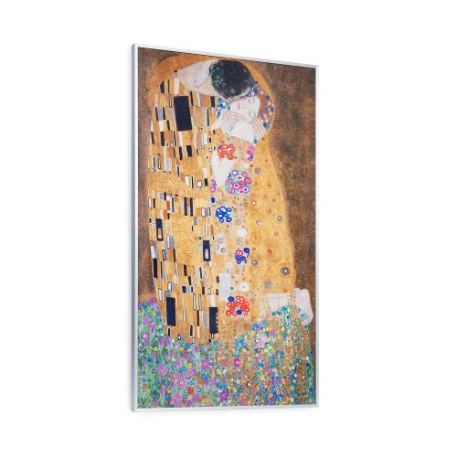 Klarstein Wonderwall Air Art Kuss, panel grzewczy na podczerwień, grzejnik, 101 x 60 cm, 600 W, montaż na ścianie, pilot