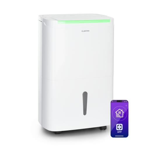 Klarstein DryFy Connect 40 Smart, osuszacz powietrza, WiFi, kondensacyjny, 40 l/doba, 35-45 m², biały