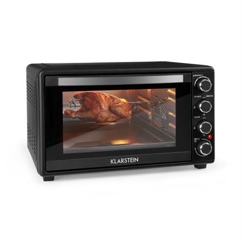 Klarstein Masterchef 60, mini piekarnik, 60 l, 2000 W, 100 - 230 °C, wyłącznik czasowy, czarny