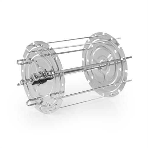 Klarstein AeroVital Fry, zestaw do kebabu, akcesoria, stal nierdzewna, 8 szpikulców, srebrny