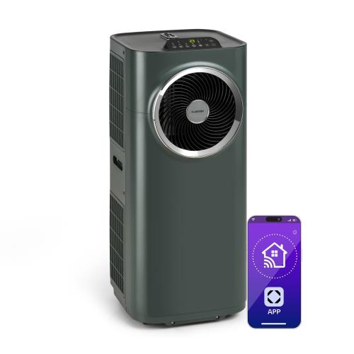 Klarstein Kraftwerk Smart 12K, klimatyzator przenośny, 12 000 BTU, sterowanie za pomocą aplikacji, antracytowy