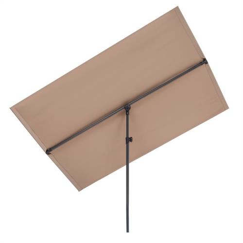 Blumfeldt Flex-Shade XL, parasol ogrodowy, 150 x 210 cm, poliester, UV 50, szarobrązowy
