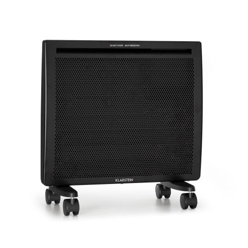 Klarstein Hot Spot Slimcurve Double Wave, 2 w 1 grzejnik, 1000 W, timer tygodniowy, czarny