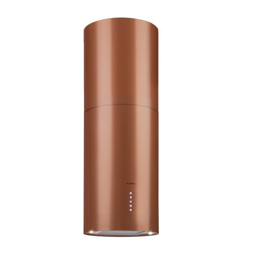 Klarstein Beretta, okap kuchenny wyspowy, Ø 35 cm, LED, 650 m³/h, kolor miedziany