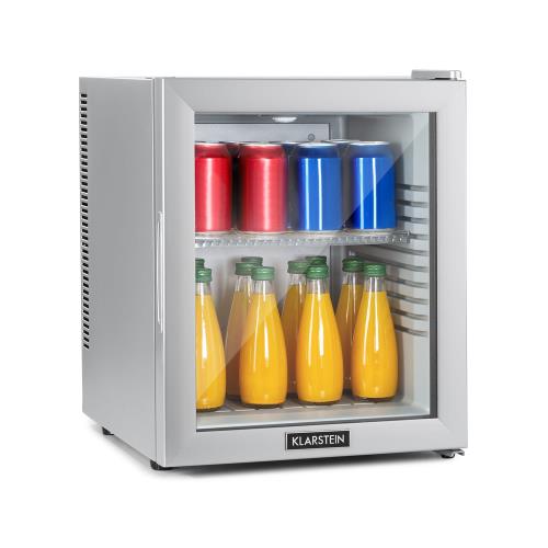 Klarstein Brooklyn 32, mini lodówka, szklane drzwi, LED, półka