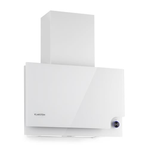 Klarstein Amelia, okap kuchenny, 123 W, 60 x 47 x 23,5 cm, LED, pokrętło dotykowe, kolor biały