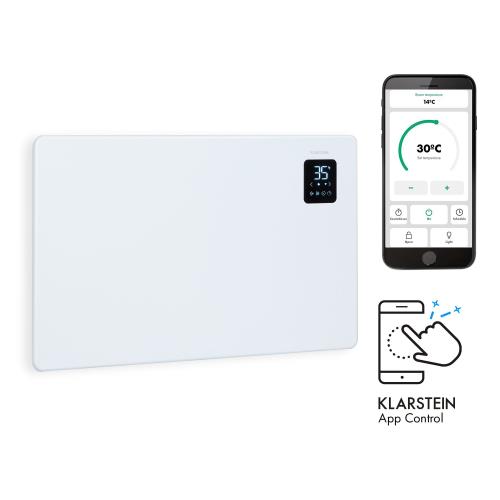 Klarstein Bansin Smart 1500, grzejnik konwektorowy, 1500 W, sterowanie za pomocą aplikacji