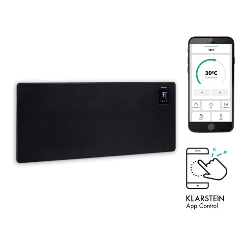 Klarstein Bansin Smart 2500, grzejnik konwektorowy, 2500 W, sterowanie za pomocą aplikacji