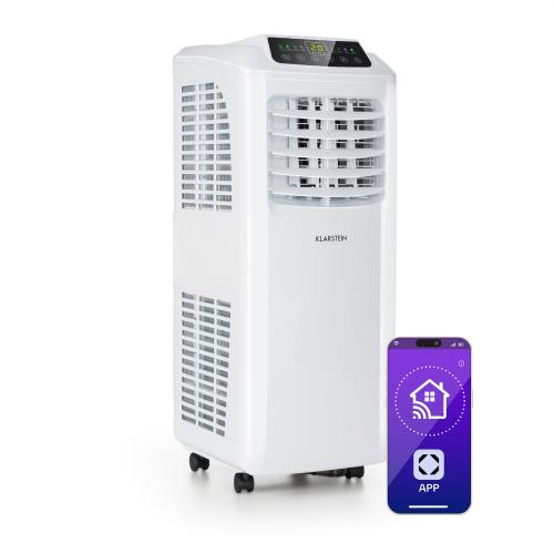 Klarstein Pure Blizzard Smart 7k, klimatyzator przenośny, 7000 BTU/2,1 kW, klasa efektywności energetycznej A, pilot