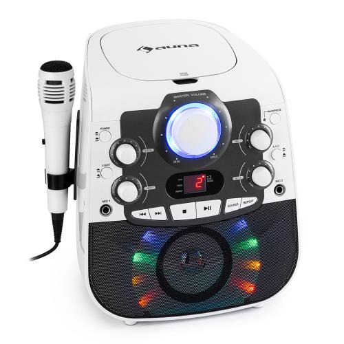 Auna StarMaker 2.0, zestaw karaoke, funkcja Bluetooth, odtwarzacz CD, mikrofon