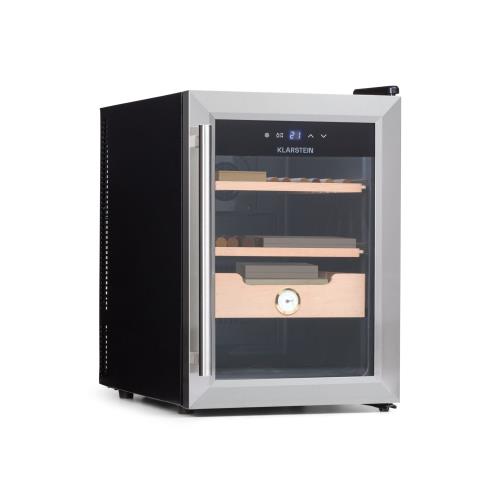 Klarstein El Presidente 37, humidor do cygar, 37 l, 2 szuflady, 1 przegródka z drewna cedrowego