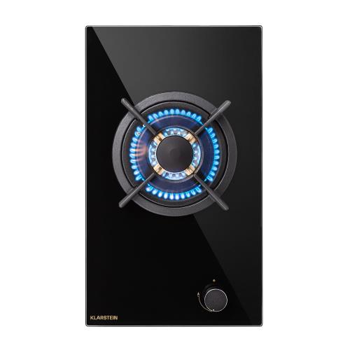 Klarstein Goldflame, płyta gazowa, 1 palnik do woka, szkło ceramiczne