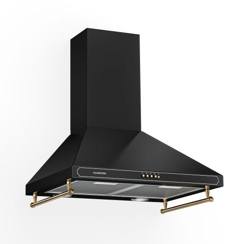 Klarstein Victoria 60, okap kuchenny przyścienny, w stylu retro, 60 cm, 644,5 m³/h, 2 lampki LED