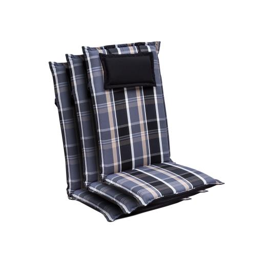 Blumfeldt Elbe, poduszka na krzesło ogrodowe z wysokim oparciem, poduszka na fotel ogrodowy, Dralon, 50 x 120 x 8 cm