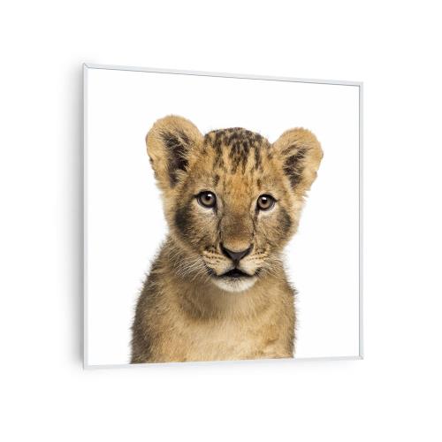 Klarstein Wonderwall Air Art Smart, panel grzewczy na podczerwień, grzejnik, 60 x 60 cm, 350 W, lew