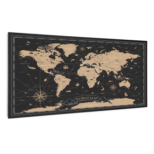 Klarstein Wonderwall Air Art Smart, panel grzewczy na podczerwień, grzejnik, 120 x 60 cm, 700 W, nocna mapa