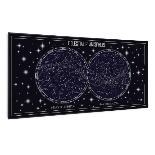 Klarstein Wonderwall Air Art Smart, panel grzewczy na podczerwień, grzejnik, 120 x 60 cm, 700 W, mapa nieba