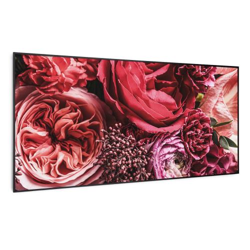 Klarstein Wonderwall Air Art Smart, panel grzewczy na podczerwień, grzejnik, 120 x 60 cm, 700 W, kwiat