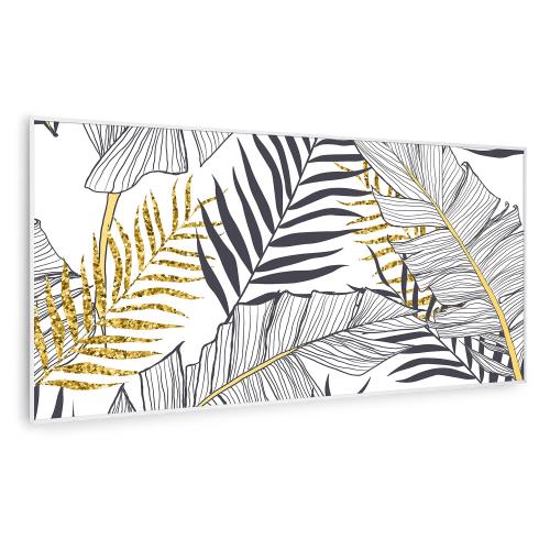 Klarstein Wonderwall Air Art Smart, panel grzewczy na podczerwień, grzejnik, 120 x 60 cm, 700 W, liść