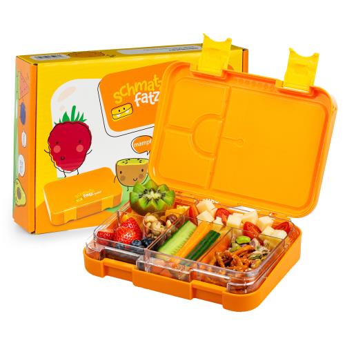 Klarstein Schmatzfatz junior, śniadaniówka, pudełko na lunch, lunch box, 6 komór, 21,3 x 15 x 4,5 cm