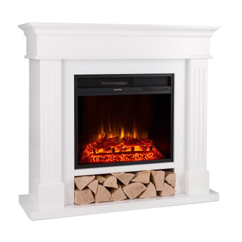 Klarstein Las Pilas, kominek elektryczny z wentylatorem, 900/1800 W, timer tygodniowy, pilot