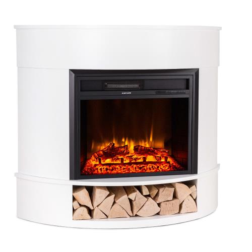 Klarstein Loloru, kominek elektryczny, termowentylator, 900/1800 W, tygodniowy programator, zdalne sterowanie