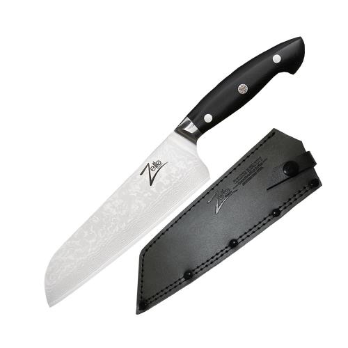 Zelite Infinity by Klarstein Executive-Plus, nóż Santoku, 7", 61 HRC, stal damasceńska