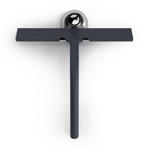 Gütewerk by blumfeldt Blaze, ściągaczka do kabiny prysznicowej, 23 cm, silikon, stal nierdzewna, nowoczesny design