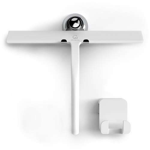 Gütewerk by blumfeldt Blaze, ściągaczka do kabiny prysznicowej, 28 cm, silikon, stal nierdzewna, nowoczesny design